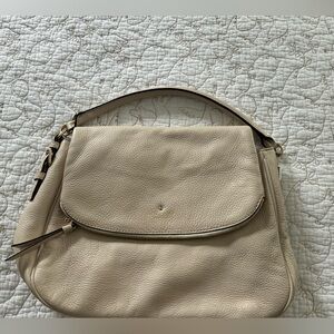 Kate Spade Beige Leather Shoulder Bag